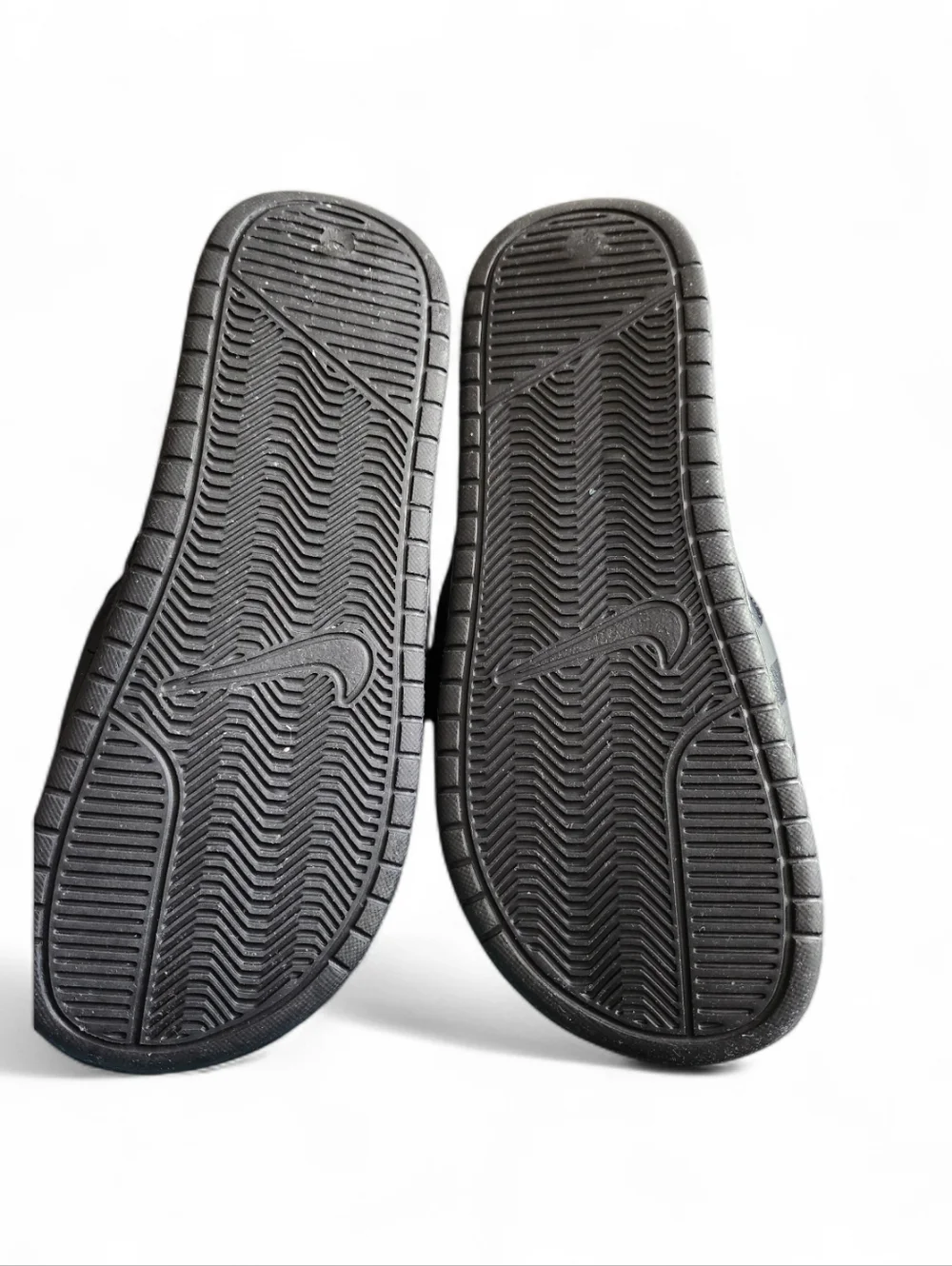 Nike Black Slides with Pink Swoosh Logo Size 8 - Picture 2 of 2